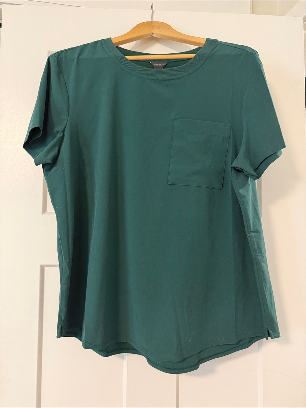 Eddie Bauer Women’s UPF 50 Pocket Tee in Dark Teal